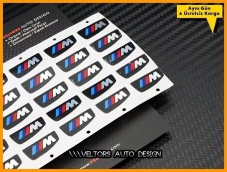 BMW M Kumanda Anahtar Logo Amblem Seti