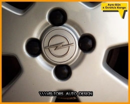 Opel Logo Amblem Jant Göbeği Göbek Kapak Seti