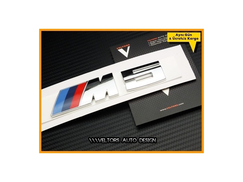 BMW 5 Serisi M5 Bagaj Yazı Logo Amblem BMW 5 Serisi M5 Bagaj Yazı Logo Amblem