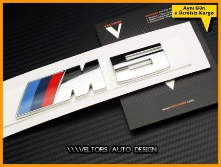 BMW 5 Serisi M5 Bagaj Yazı Logo Amblem