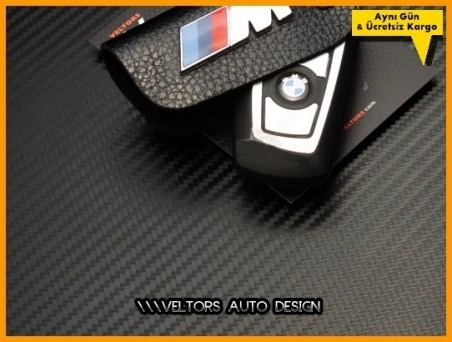 BMW Gerçek Deri M Logo Amblem Anahtarlık