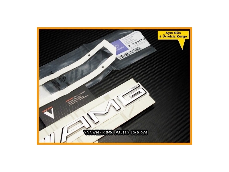 Mercedes AMG Silver Series Logo Amblem