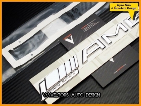 Mercedes AMG Silver Series Logo Amblem