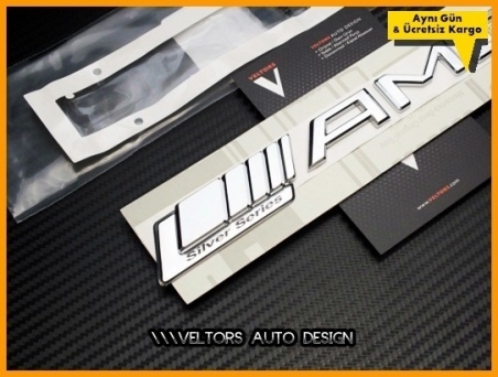 Mercedes AMG Silver Series Logo Amblem