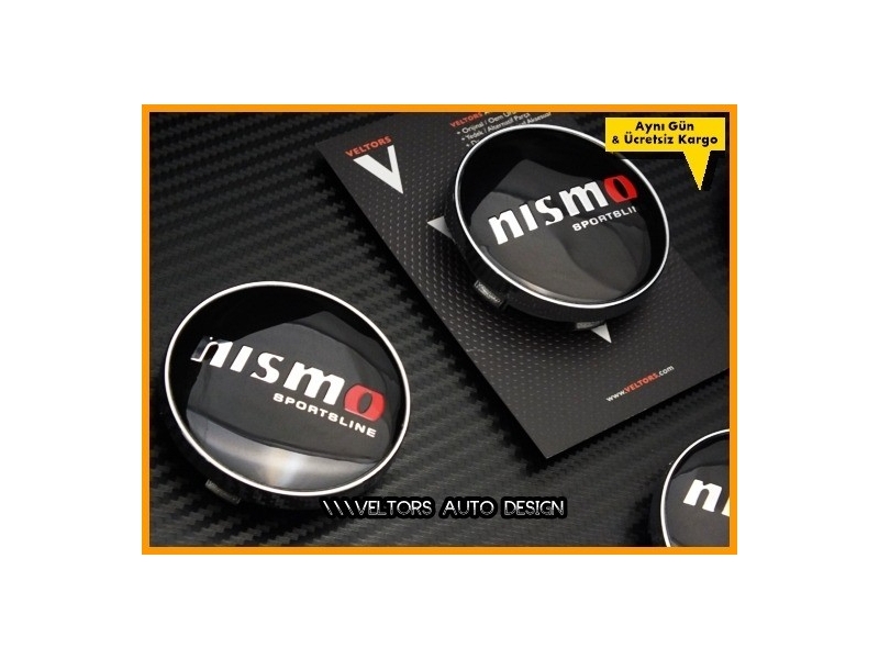 Nissan Nismo Logo Amblem Jant Göbeği Göbek Kapak Seti