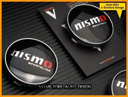 Nissan Nismo Logo Amblem Jant Göbeği Göbek Kapak Seti