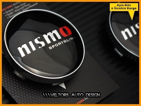 Nissan Nismo Logo Amblem Jant Göbeği Göbek Kapak Seti