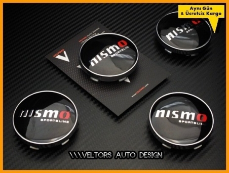 Nissan Nismo Logo Amblem Jant Göbeği Göbek Kapak Seti