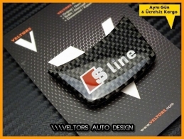 Audi Carbon S Line Direksiyon Logo Amblem Audi Carbon S Line Direksiyon Logo Amblem