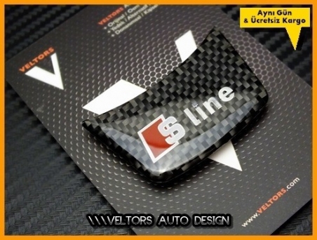 Audi Carbon S Line Direksiyon Logo Amblem