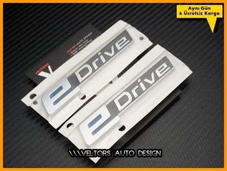 BMW eDrive Yan Logo Amblem Seti