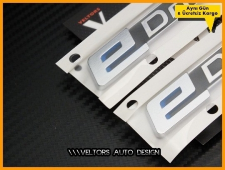 BMW eDrive Yan Logo Amblem Seti