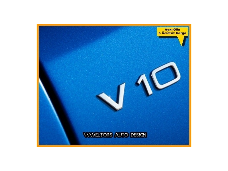 Audi Orjinal V10 Çamurluk Yazı Logo Amblem Seti Audi Orjinal V10 Çamurluk Yazı Logo Amblem Seti
