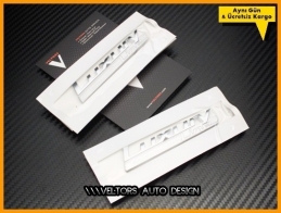 BMW Yan Luxury Line Çamurluk Logo Amblem Seti