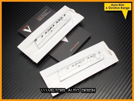 BMW Yan Luxury Line Çamurluk Logo Amblem Seti
