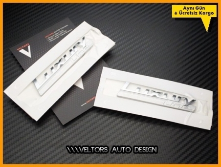 BMW Yan Luxury Line Çamurluk Logo Amblem Seti