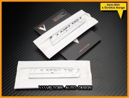 BMW Yan Luxury Line Çamurluk Logo Amblem Seti