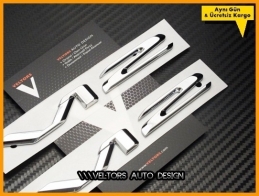 Mercedes V12 Yan Logo Amblem Seti