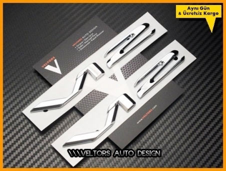 Mercedes V12 Yan Logo Amblem Seti