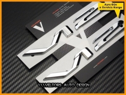 Mercedes V12 Yan Logo Amblem Seti