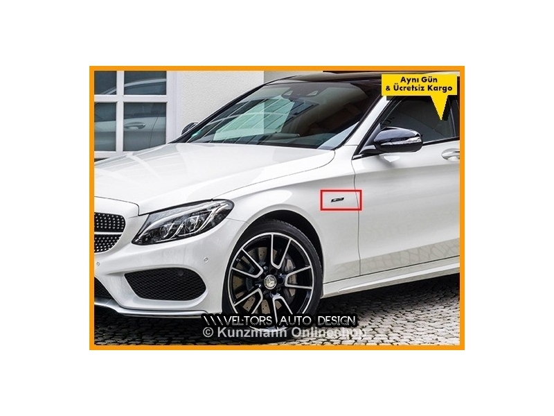 Mercedes AMG Yan Çamurluk Logo Amblem Seti