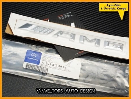 Mercedes Yeni Nesil Orjinal AMG Bagaj Yazı Logo Amblem