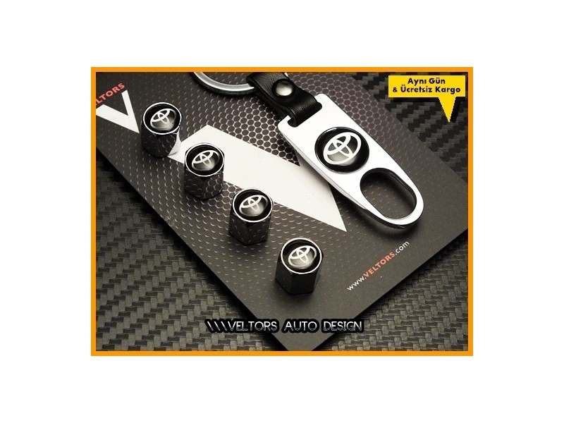 Toyota Logo Amblem Anahtarlık Sibop Kapak Seti