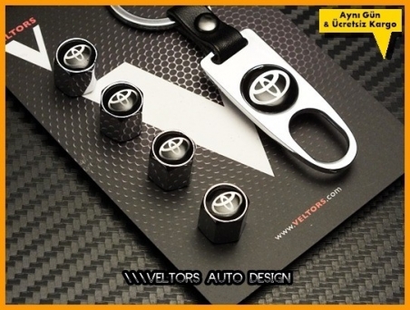 Toyota Logo Amblem Anahtarlık Sibop Kapak Seti