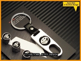 Toyota Logo Amblem Anahtarlık Sibop Kapak Seti