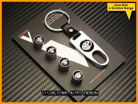 Toyota Logo Amblem Anahtarlık Sibop Kapak Seti