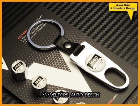 Jeep Logo Amblem Anahtarlık Sibop Kapak Seti