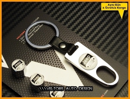 Jeep Logo Amblem Anahtarlık Sibop Kapak Seti