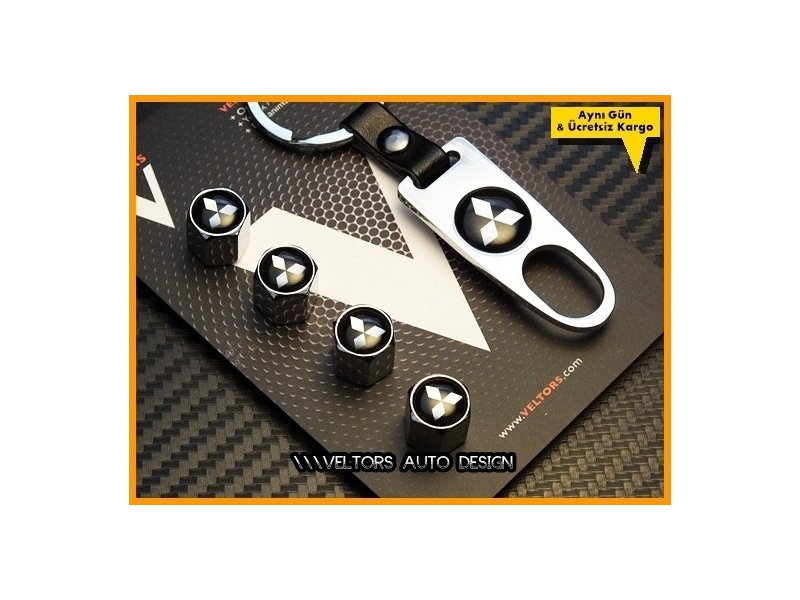 Mitsubishi Logo Amblem Anahtarlık Sibop Kapak Seti Mitsubishi Logo Amblem Anahtarlık Sibop Kapak Seti