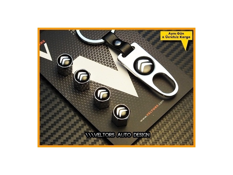 Citroen Logo Amblem Anahtarlık Sibop Kapak Seti