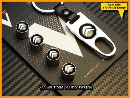 Citroen Logo Amblem Anahtarlık Sibop Kapak Seti