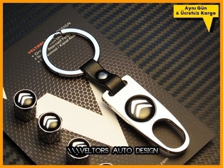 Citroen Logo Amblem Anahtarlık Sibop Kapak Seti