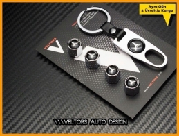 Mercedes Logo Amblem Anahtarlık Sibop Kapak Seti