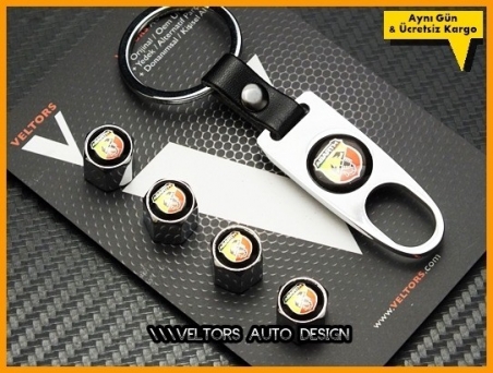 Fiat Abarth Logo Amblem Anahtarlık Sibop Kapak Seti