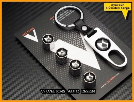 Citroen DS Logo Amblem Anahtarlık Sibop Kapak Seti