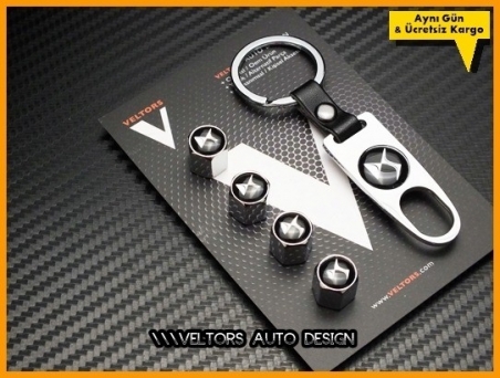 Citroen DS Logo Amblem Anahtarlık Sibop Kapak Seti