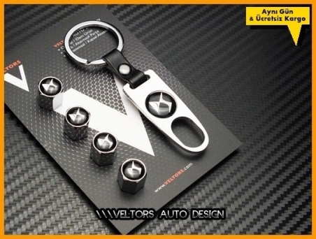 Citroen DS Logo Amblem Anahtarlık Sibop Kapak Seti