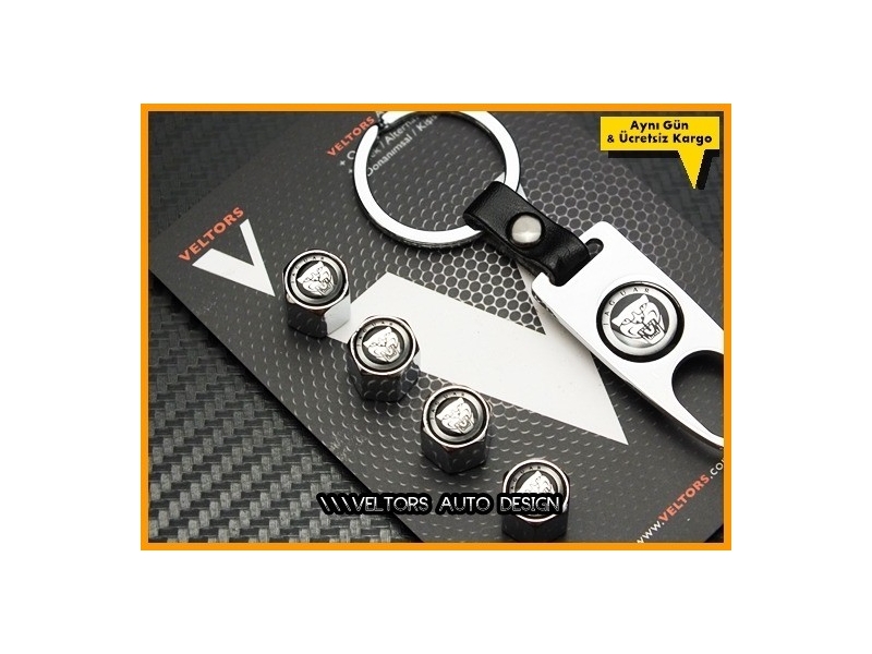 Jaguar Logo Amblem Anahtarlık Sibop Kapak Seti