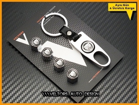 Jaguar Logo Amblem Anahtarlık Sibop Kapak Seti