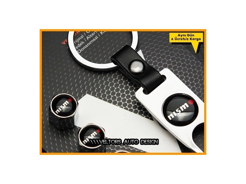 Nissan Nismo Logo Amblem Anahtarlık Sibop Kapak Seti