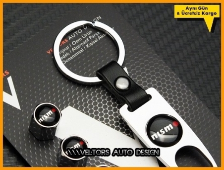 Nissan Nismo Logo Amblem Anahtarlık Sibop Kapak Seti