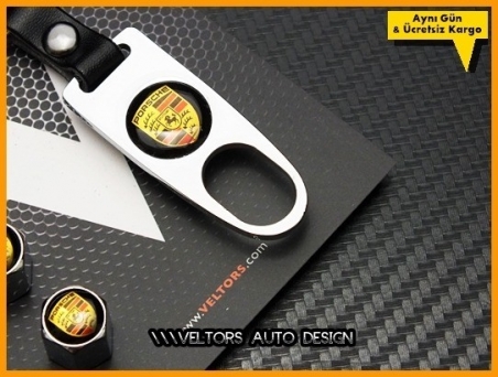 Porsche Logo Amblem Anahtarlık Sibop Kapak Seti
