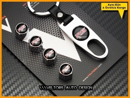 Mitsubishi Logo RS Amblem Anahtarlık Sibop Kapak Seti