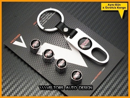 Mitsubishi Logo RS Amblem Anahtarlık Sibop Kapak Seti