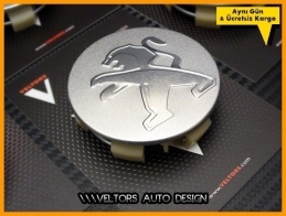 Peugeot Logo Amblem Jant Göbeği Göbek Kapak Seti