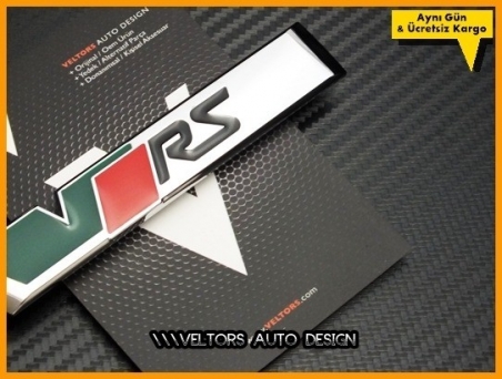 Skoda VRS RS Bagaj Yazı Logo Amblem